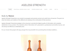 Tablet Screenshot of agelesstrength.com
